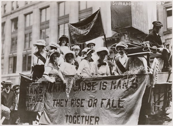 Photograph of Suffrage Parade, 1913